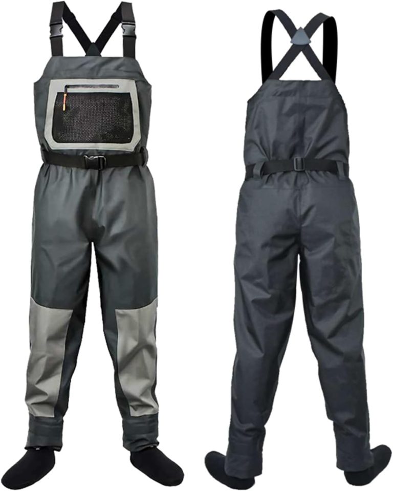 Fishing Waders for Men, Waterproof Chest Waders with Neoprene Stockingfoot Breathable Waders for Fly Fishing &Hunting